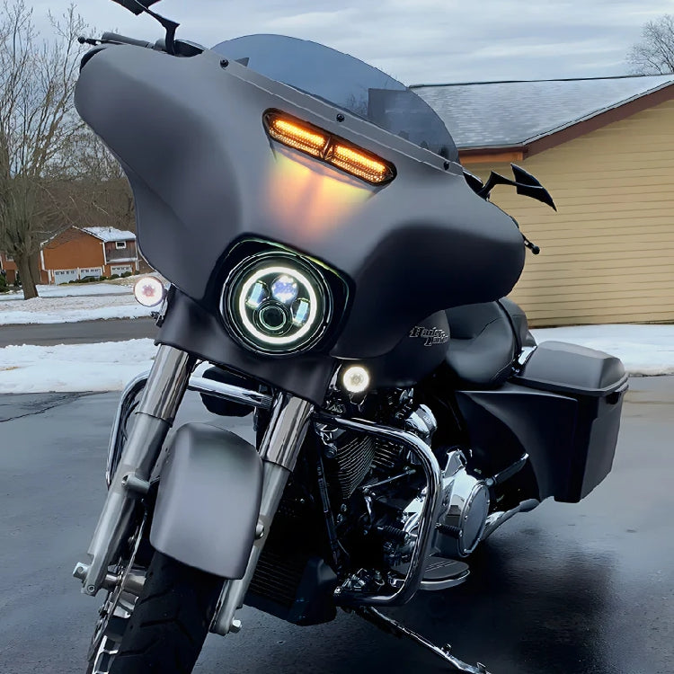 LED Fairing Vent Insert Lights w/ DRL & Sequential Turn Signals for Harley-Davidson Street Glide